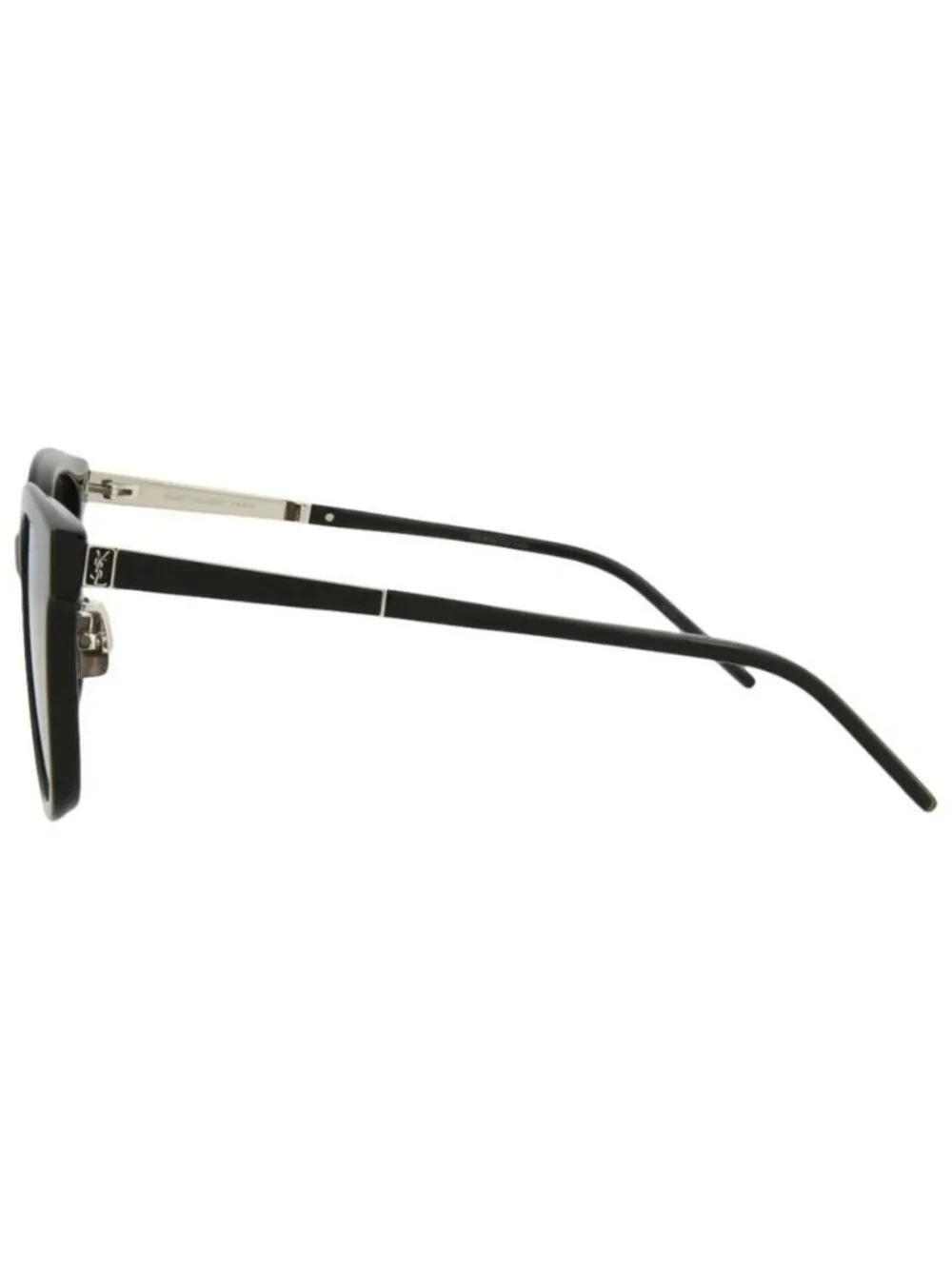 New Saint Laurent Womens Square/Rectangle Black Silver Black Fashion Designer Ey